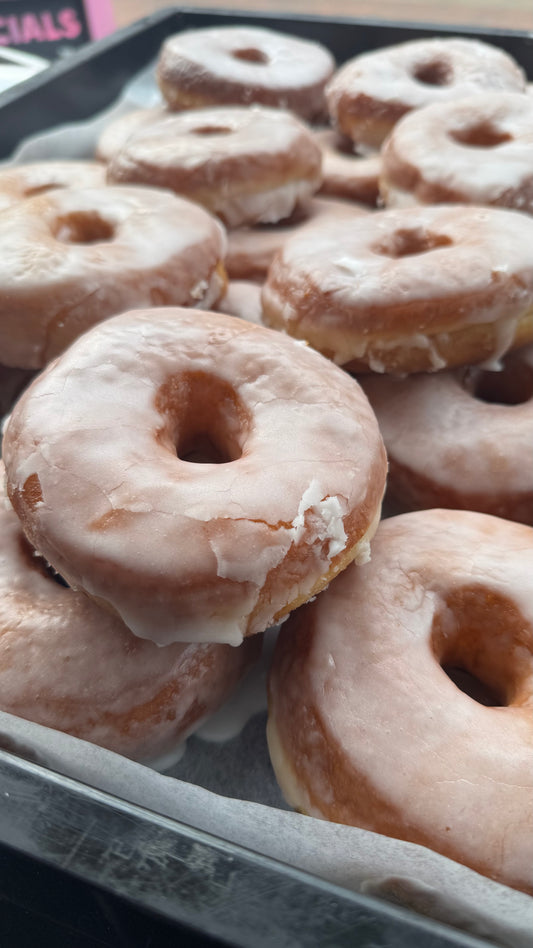 Plain Vanilla Glazed Doughnuts