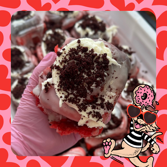 Valentine’s Day Red Velvet Cinnamon Buns (Box of 6) ❤️